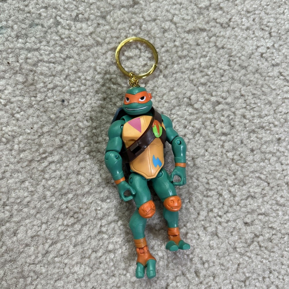 Michelangelo Keychain Rise of The Teenage Mutant Ninja Turtles Figure Playmates